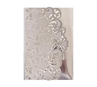 50Pcs Hollowed Floral Wedding Invitations Folding Paper Invitation Lace Greeting Cards for Wedding Festival Celebration Baby Shower Cards