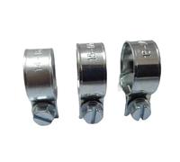 50pcs Hose Clamp Fuel Line Water Pipe Clip Sealing Welding for Diesel Gasoline Metal Clamps(15-17mm)