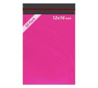 50pcs Hot Pink Parcel Bags, Postage Bags, Mailing Bags 12x16 Sizes 50 Pack Poly Postal Bags Self Seal iSOUL Small to Large Mailing Bags Packaging Assorted Mailers Posting Shipping Post Bag Envelopes