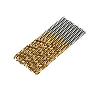 50pcs HSS Titanium Coated Twist Bit Set High Speed Steel Drills Bits Woodworking Wood Drilling Tool