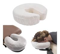 50PCS Hygienic Disposable Face Cradle Covers for Massage Tables, 36 X 33cm Non-Woven Elastic Headrest Cushion Covers Disposable Massage Bed Cover with Face Hole for Chairs Beauty Spa Tattoo Salon Bed