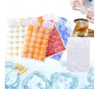 50PCS Ice Cube Bags,Disposable Freezer Bag with Convenient Funnel,Self-Sealing Ice Cube Bags, Ic/e C/ube Ba/gs for Parties,Camping,Travel,Kitchen,I/ce Cu/be Freezer B/ags,Ice Cube Moulds & Trays