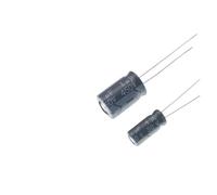 50pcs In-line aluminum electrolytic capacitor 1UF 50V 100V 250V 400V 450V 5x11 6x12 8x12 green gold high frequency CZAOINCU(100V 5x11)