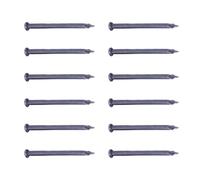 50pcs Inch Cement Nails for Concrete, Carbon Steel Point Tip | Black Plated, High Temperature Quenched and Thickened, for Brick Walls and Masonry Blocks