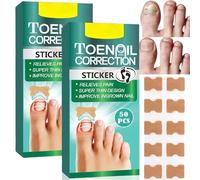 50pcs Ingrown Toenail Correction Patch,Nail Correction Sticker,Toenail Corrector Patch Ingrown Toenail Tool,Painless Toe Nail Stickers for Toenail Care,Toe Nail Stickers for Healthy Nail Restoration