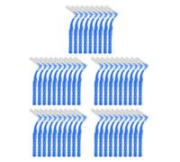 50Pcs Interdental Brushes for Braces Oral Cleaning Narrow Gaps Between Teeth,Blue Soft Dental Brushes with Non-Slip Handle Angled Head Tooth,Picks Floss Sticks Dental,Floss Brushes