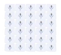 50pcs Invisible Adhesive Wall Hooks 12mm Thread Rod No Drill