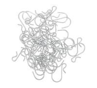 50pcs Iron Clip Type Hanging Hooks for Supermarket Shelves, Small Metal S Hooks for Retail Display, Sturdy Shelf Hanging Accessories