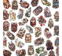 50pcs Japanese Tattooing Art PET Sticker Waterproof Sticker Easy to Apply and Remove for Parties Festivals and Daily Decorative Sticker