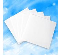 50pcs Kiln Shelf Papers, 4.72x4.72 inch Kiln Paper for Glass Fusing Single Use Microwave Ceramic Kiln Paper Glass Kiln Paper for Ultra Smooth Surface Practical Glass Fusing Supplies