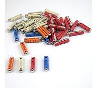 50Pcs/Kit 5A 8A 16A 25A Classic Car Auto Fuses Kit Ceramic Car Fuse Bullet Automotive European Fuse Fuse Protected circuits