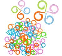 50pcs Knitting Stitch Markers - Random Colors Crochet Stitch Markers, Plastic Clips for Sewing, Knitting, DIY Handmade Needle Hooks Craft Supplies (25 Large + 25 Small)