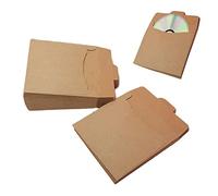 50PCS Kraft DVD Sleeve CD Paper Envelopes Kraft Paper Cardboard,Kraft CD Sleeve DVD Vintage Paper Envelopes Mini Gift Card Envelopes