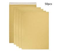 50Pcs Kraft Envelopes Self-Adhesive A4 Envelopes Parts/Items Stamps Storage Packets for Office Wall File Holder Organizer