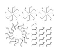 50pcs L and S Shape Locking Pins for Pallet Rack Shelving Systems | Iron Construction, Silver Finish, Quick Installation, Precision Fit, Enhanced Load Capacity, Home and Warehouse Use