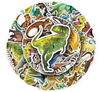 50Pcs Laptop Stickers Dinosaur Waterproof Stickers,Luggage Bike Bumper Skateboard Computer Scrapbook Car Cup Decals Pack,Water Bottles Stickers