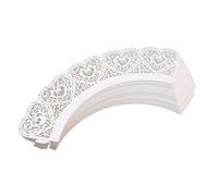 50pcs Laser Cut Cupcake Wrappers Hollow Hearts Muffin Case Wedding Party Decor Home Accessories Excellent andFashion Design