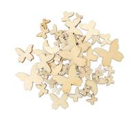 50pcs Laser Cut Wooden Butterfly Craft Embellishment Mixed Sizes