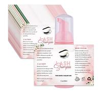 50pcs Lash Shampoo Label Stickers for Bottle (D)