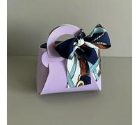 50PCS Leather Pink Gift Bags Wedding Favour Bag for Guest Mini Handbag with Ribbon Candy Packaging Box Party Decor