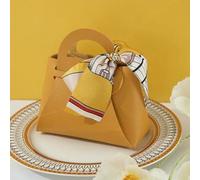 50PCS Leather Pink Gift Bags Wedding Favour Bag for Guest Mini Handbag with Ribbon Candy Packaging Box Party Decor