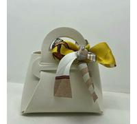 50PCS Leather Pink Gift Bags Wedding Favour Bag for Guest Mini Handbag with Ribbon Candy Packaging Box Party Decor