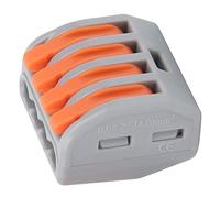 50Pcs Lever Nuts Push Wire Wiring Connector, Mini Fast Compact Connect Terminal Blocks Paralleler with Good Conduction Performance(PCT-214)