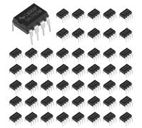 50Pcs LM358P Operational Amplifier IC Om-Amp DIP-8 with Machined Contact Pins LM358 IC Dual Operational Amplifier Integrated Circuit for Sensor Signal Processing, Signal Conditioning