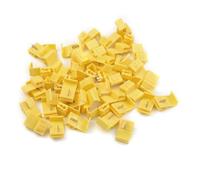 50pcs Lock Wire Electrical Cable Connector Isolated Quick Splice Terminals Connectors Compatible With Car Crimp Snap(Yellow)
