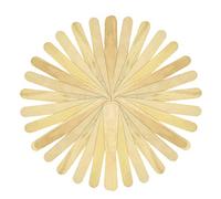 50pcs Lollipop Sticks 5.9 inch, Wood Craft Sticks, Lolly Sticks for Home and School Crafts, Wooden Popsicle Sticks, Ideal for Arts and Handwork, Garden Identifiers, Classroom Art Supplies