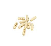 50pcs Long 20MM Olives Buttons 2 Hole Wooden Toggle Sewing Craft DIY Accessory 2-Holes Olive Button Clothing Coat Jacket Blazer(Color 1)