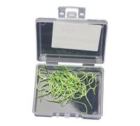 50Pcs Long Handle Small Fishes Hook Small Size Fishing Circles Thin Strips Barbless Accessoy Fishing Accessoies For Freshwater Saltwater