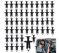 50Pcs Longer Trim Panel Fixing Lining Carpet Clips Car Body Trim Clips, Universal Car Panel Clips, Body Fastener Rivets Push Pin Plastic Push Rivets Suitable for All Cars Models