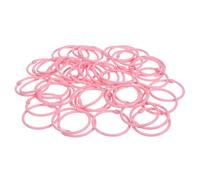 50pcs Loose Leaf Binder Rings 40mm Metal Pink