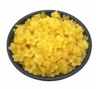 50pcs/lot 12.5mm Matte Acrylic Flower Beads Loose Spacer Jewelry Making DIY Accessories #F165180-Red(Yellow)