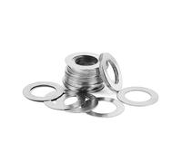 50pcs/lot 304 Stainless Steel Ultra Thin Shim Gasket M3 M4 M5 M6 M8 M10 M12 Adjusting Ultrathin Shim Spacer Gasket 0.1/0.2/0.3mm Washers Hardware(T 0.1mm 50pcs,M12x20)