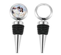50pcs/lot 32*90mm Sublimation Blanks Custom Alloy Metal Wine Bottle Stopper For Hotel Home Bar Use square