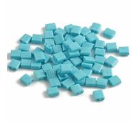 50pcs/lot 45 Styles Two Holes Seedbeads DIY Czech Glass Jewelry Beads for Handmade Jewelry Bracelets Making Accessories 5x5x2mm-T 1-Light blue-5x2x2mm 100 pcs