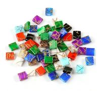 50pcs/lot 45 Styles Two Holes Seedbeads DIY Czech Glass Jewelry Beads for Handmade Jewelry Bracelets Making Accessories 5x5x2mm-T 3-Mixed Gold line-5x2x2mm 100 pcs