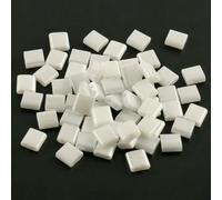 50pcs/lot 45 Styles Two Holes Seedbeads DIY Czech Glass Jewelry Beads for Handmade Jewelry Bracelets Making Accessories 5x5x2mm-T 1-White-5x2x2mm 100 pcs