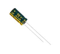 50pcs/lot 50V47UF 50V 47UF 6 * 12MM Low ESR/impedance High Frequency Aluminum Electrolytic Capacitor Control circuit
