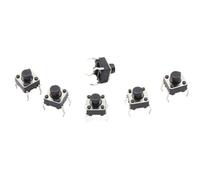 50pcs/lot 6x6x6MM 4PIN G91 Tactile Tact Push Button M icro Switch Direct Self-Reset DIP Top Copper