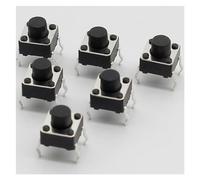 50pcs/lot 6x6x6MM 4PIN G91 Tactile Tact Push Button Switch Direct Self-Reset DIP Top Copper