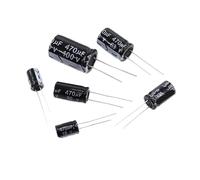 50PCS/Lot Aluminum Electrolytic Capacitors 16V 25V 50V 1UF 2.2UF 3.3UF 4.7UF 10UF 22UF 33UF 47UF 100UF 220UF 330UF 470UF(50V 10UF 4x7)
