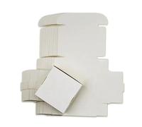 50Pcs/Lot Blank Kraft Handmade Soap Box White Cardboard Paper Jewelry Box Wedding Party Favor Black Craft gift Box(White,6.5x6x2cm)