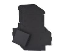 50Pcs/Lot Blank Kraft Handmade Soap Box White Cardboard Paper Jewelry Box Wedding Party Favor Black Craft gift Box(Black,7x7x2.2cm)