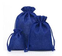 50Pcs/lot Drawstring Natural Burlap Bag Jute Gift Bags Jewelry Packaging Wedding Bags with Candy Bag Reusable Gift Pouches