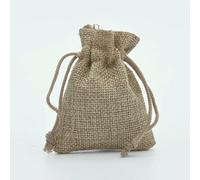 50PCS/Lot Linen Bag Drawstring Burlap Gift Bags Jewelry Packaging Wedding Candy Christmas Party Storage Bag Sack Pouches