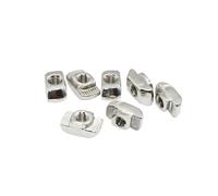 50pcs/Lot M3/M4/M5 For 20 30 40 45 Slot T-nut Sliding T Nuts Hammer Drop In Nut Fasten Connector Aluminum Extrusion Profile(40-M6)