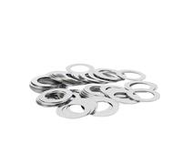 50Pcs/lot M6 M7 M8 Stainless Steel Flat Washer Ultrathin Gasket Ultra-thin Shim Thickness 0.1mm 0.2mm 0.3mm 0.5mm 1mm(Thickness 1mm,6x10)